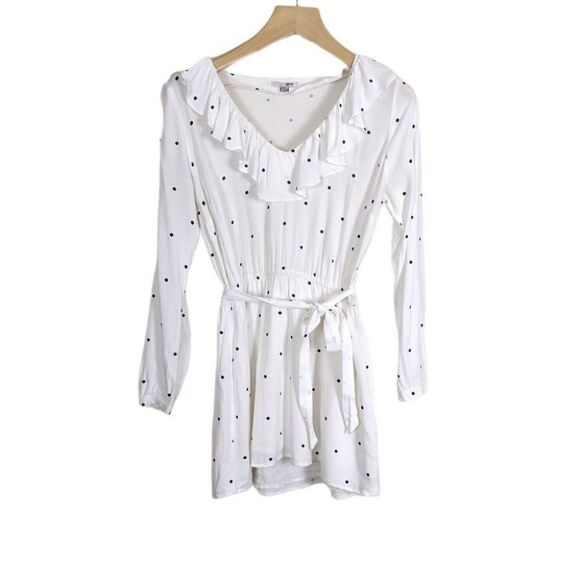 Amuse Society Last Hurrah Polka Dot Ruffle Mini Dress - Picture 3 of 6